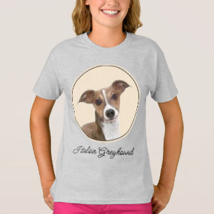 Italienisches Windhund-Gemälde - Süße originelle H T-Shirt