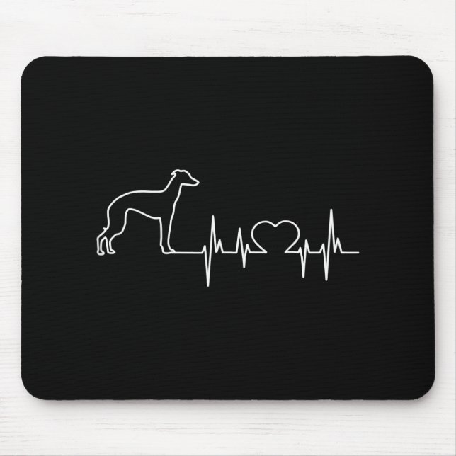 Italienisches Windhund Papa & Mama Geschenk Mousepad (Vorne)