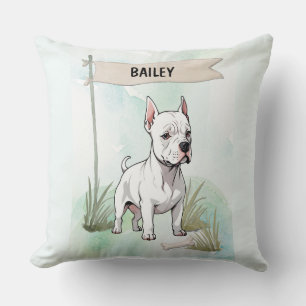 Italienisches Windhund-Wasserfarben-Personalisiert Kissen
