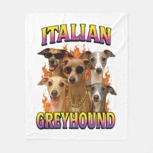 Italienisches Windspiel Kopie Fleecedecke