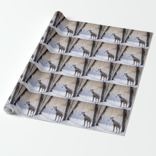 Italienisches Windspiel Lass es schneien Weihnacht Geschenkpapier