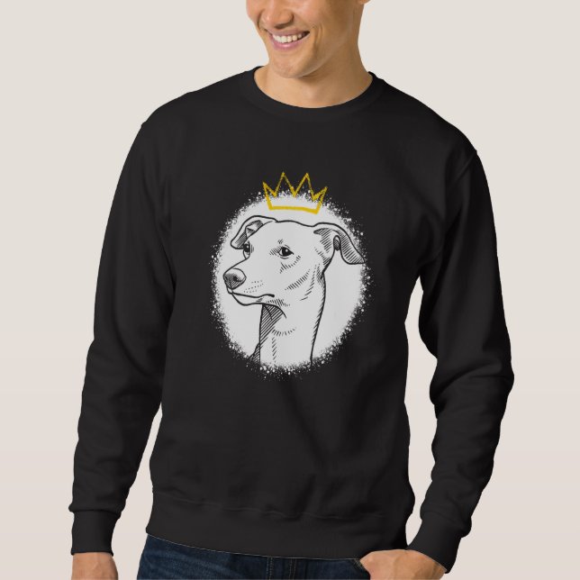 Italienisches Windspiel mit Krone   Sweatshirt (Vorderseite)