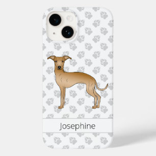 Italienisches Windspiel Rehfarben Süßer Hund Mit B Case-Mate iPhone 14 Hülle