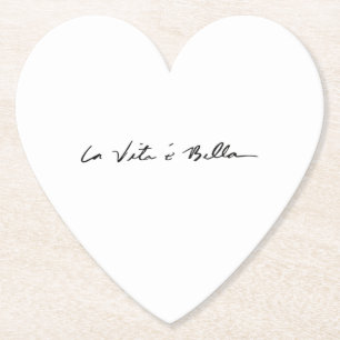 Italienisches Zitat aus dem Untersetzer Bella Ston