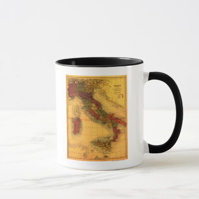 ItalienPanoramakarte Italien Tasse (Rechts)
