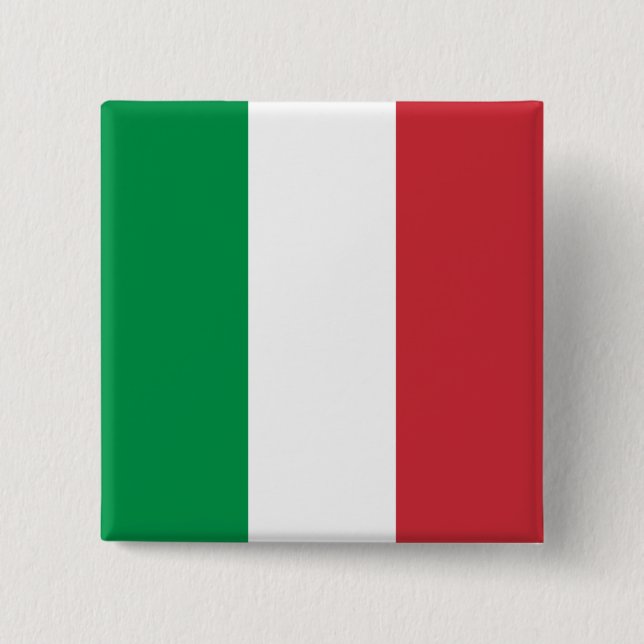 Italiens Flagge Button (Vorderseite)