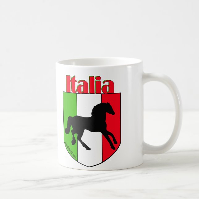 Italienstallions-Wappen Tasse (Rechts)