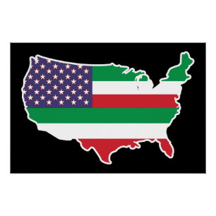 Italo-American USA USA Vereinigte Staaten Italien Poster