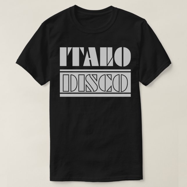 ITALO DISCO 90er-Musik T-Shirt (Design vorne)