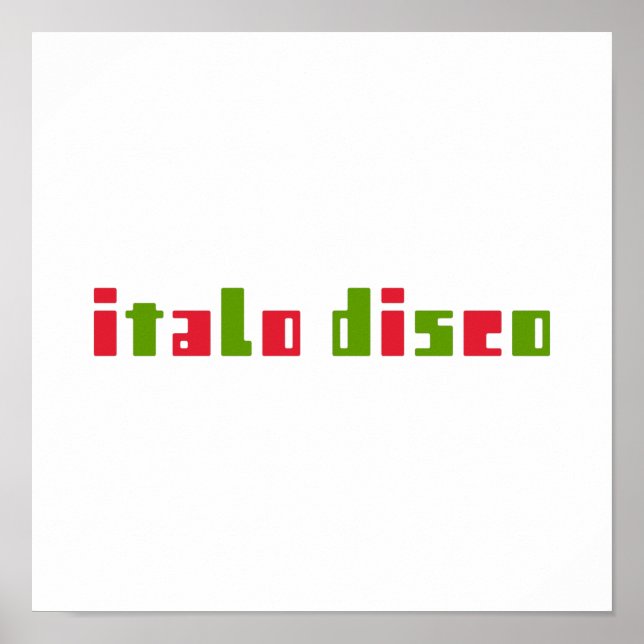 ITALO DISCO POSTER (Vorne)