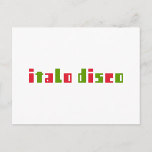 ITALO DISCO POSTKARTE