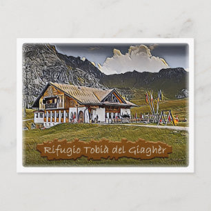 italy - Alphütte Pian dei Fiacconi - Dolomiti - Postkarte