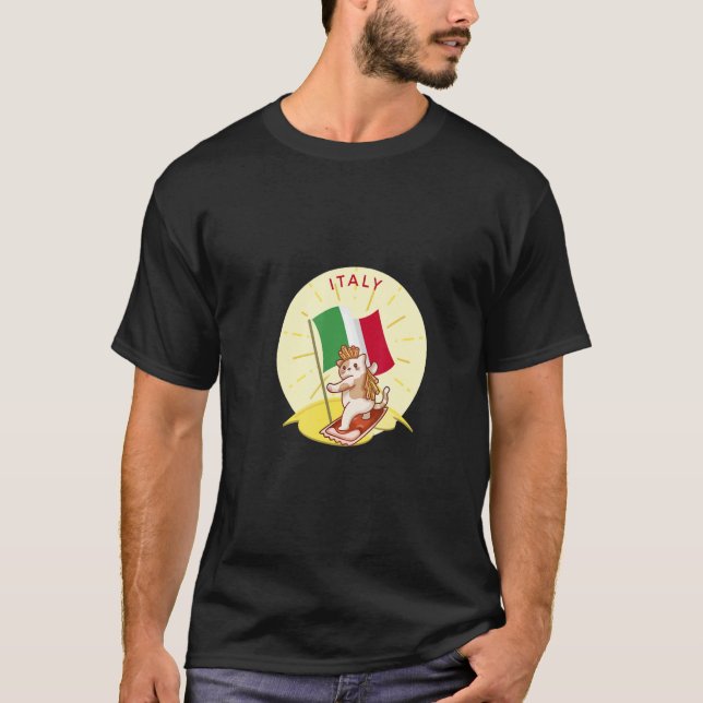 Italy Cat Fries T-Shirt (Vorderseite)