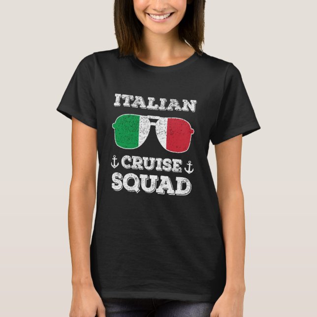 Italy Cruise Squad Summer Italian Vacation Matchin T-Shirt (Vorderseite)