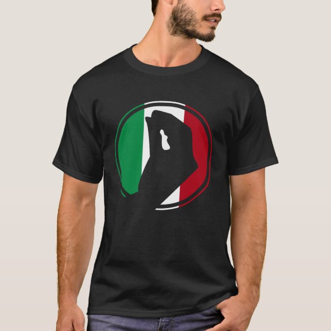 Italy Flag Italian Roots Humor  Italian Hand Gestu T-Shirt (Vorderseite)