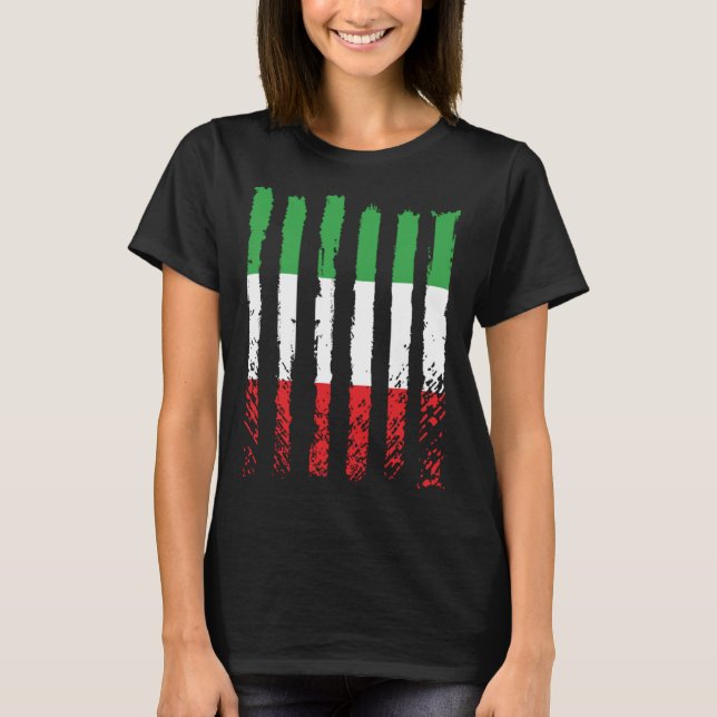 Italy flag love proud Italian people BACKPRINT T-Shirt (Vorderseite)