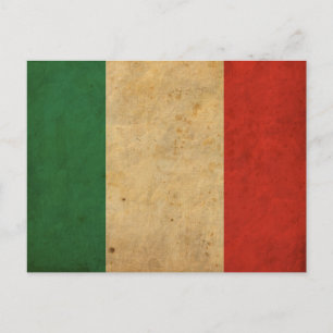 Italy Flag Postkarte