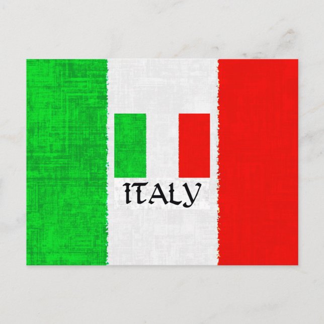 ITALY FLAG POSTKARTE (Vorderseite)