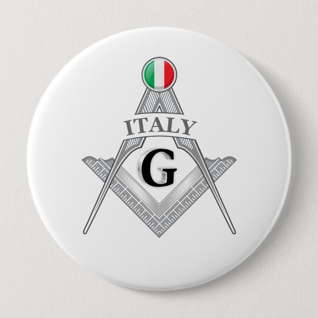 Italy freemasonry sign button (Vorderseite)