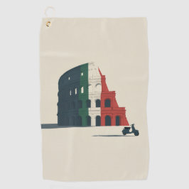 Italy-Inspired Colosseum Golf Towel Golfhandtuch