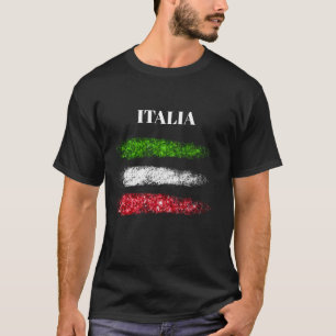 ** ITALY ITALIA ITALIAN Simple Abstract Flag MAN T-Shirt