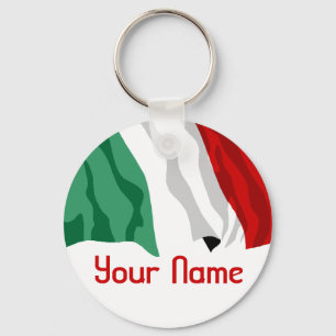 Italy- Name -  FLAG Schlüsselanhänger