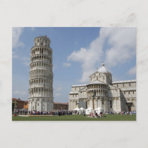 Italy, Pisa. Leaning Tower of Pisa and Postkarte