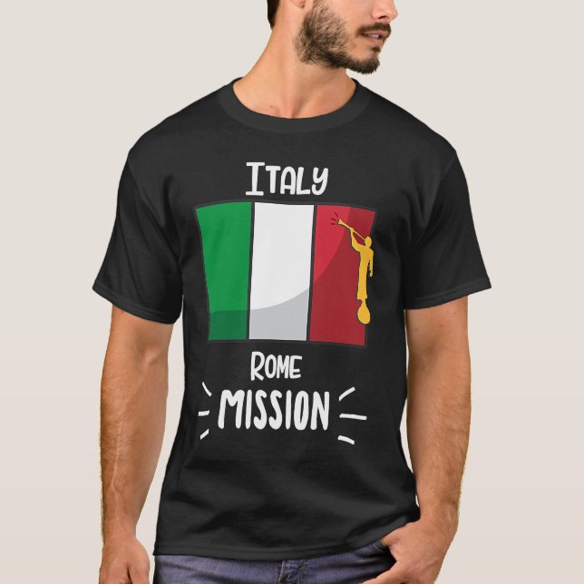 Italy Rome Mormon LDS Mission Missionary T-Shirt (Vorderseite)