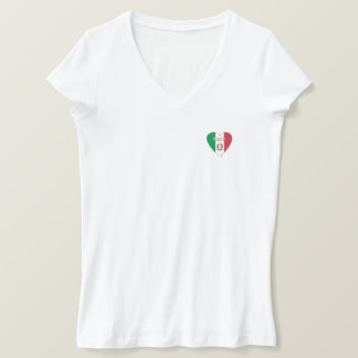 Italy Souvenir ITALIEN Nationalflagge im Herzen T-Shirt