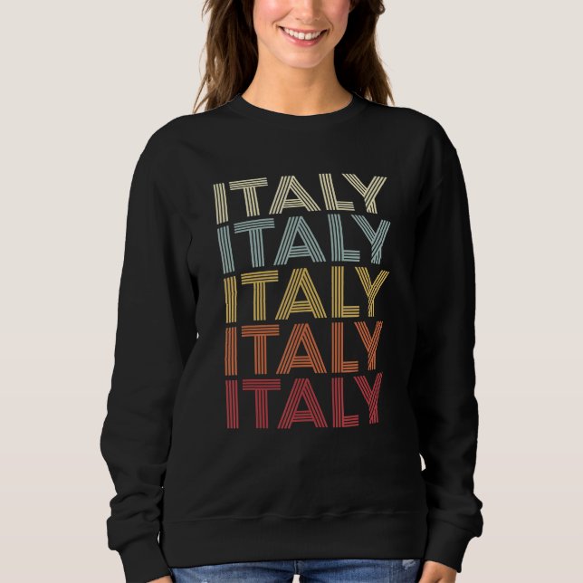 Italy Texas Italy TX Retro Vintage Text Sweatshirt (Vorderseite)