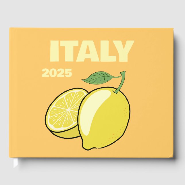 Italy travel coffee table book gästebuch (Vorderseite)