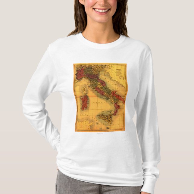 ItalyPanoramic MapItaly T-Shirt (Vorderseite)