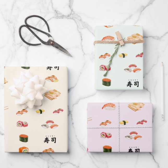 Itamae〈Sushi Chefs） collection Geschenkpapier Set (Vorderseite)