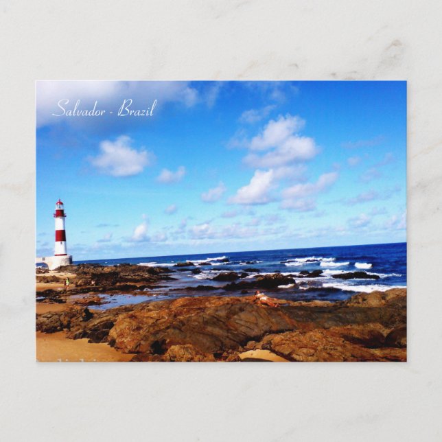 Itapua Beach, Salvador, Brasilien Postkarte (Vorderseite)