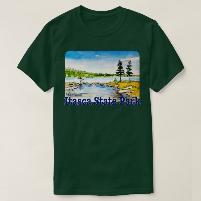 Itasca Staat Park Minnesota T-Shirt (Design vorne)