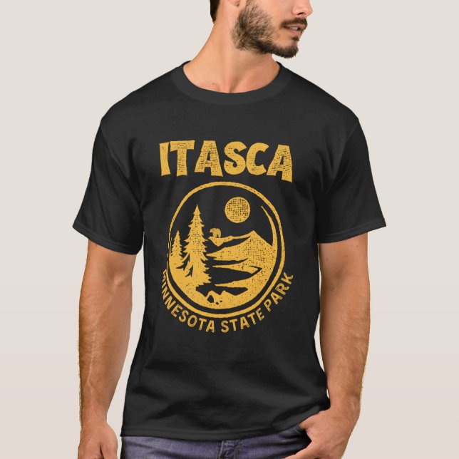 Itasca Staat Park Minnesota T-Shirt (Vorderseite)