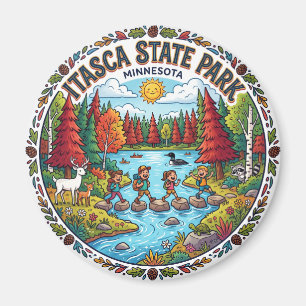 Itasca State Park USA Magnet