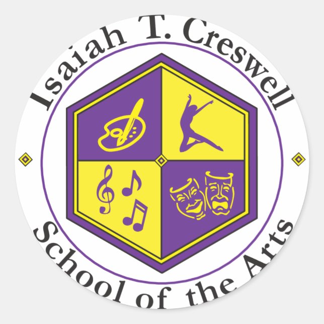 ITC-Logo-Aufkleber Runder Aufkleber (Vorderseite)