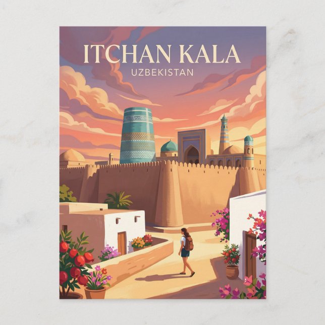 Itchan Kala Usbekistan Postkarte (Vorderseite)