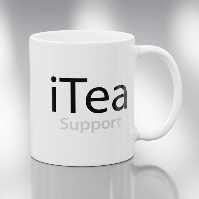 iTea support - Ein Pun für Teetrinker - lustig Kaffeetasse (Von Creator hochgeladen)
