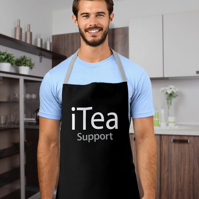 iTea support - Ein Pun für Teetrinker - lustig Schürze (Von Creator hochgeladen)