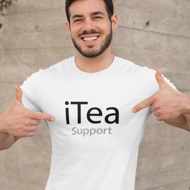 iTea support - Ein Pun für Teetrinker - lustig T-Shirt (Von Creator hochgeladen)