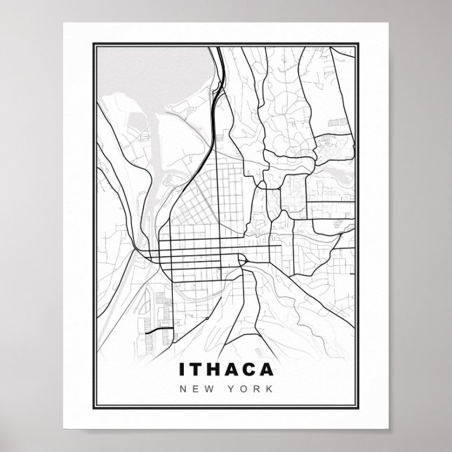Ithaca Karte Poster (Vorne)