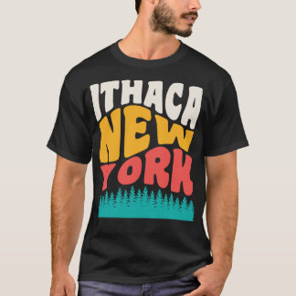 Ithaca New York Staat Parks Wandern Camping T-Shirt