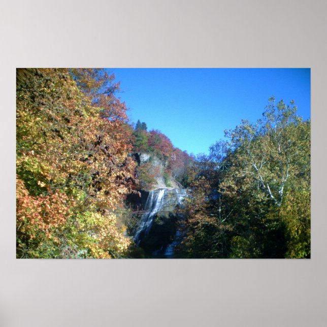 ITHACA NEW YORK WATERFALL-Plakat Poster (Vorne)