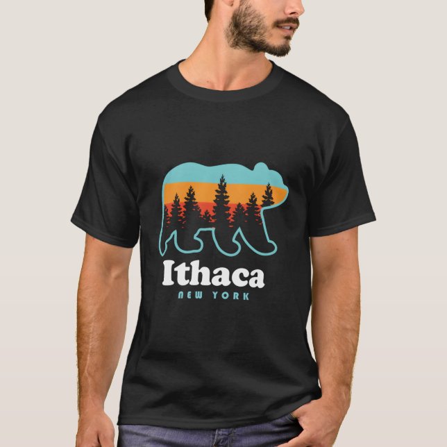 Ithaca Ny Bear Ithaca New York T-Shirt (Vorderseite)