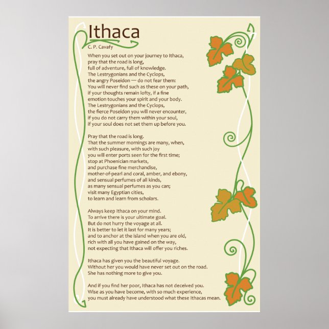 Ithaca Poster (Vorne)
