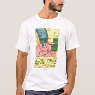 Ithaca und nahe gelegene Punkte des Interesses T-Shirt