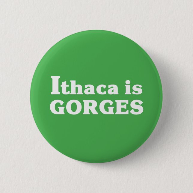 Ithaka ist Gorges Button (Vorderseite)