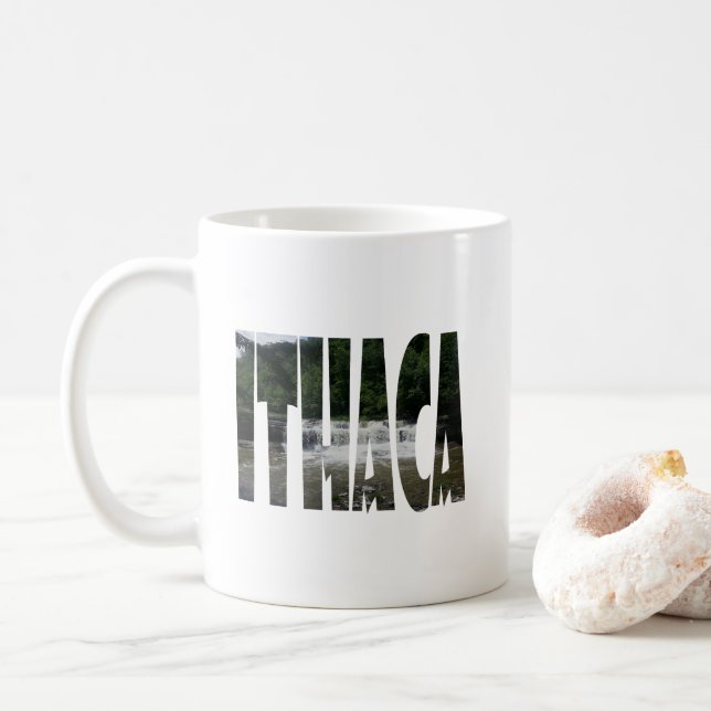 Ithaka ist Schluchten Kaffeetasse (Mit Donut)